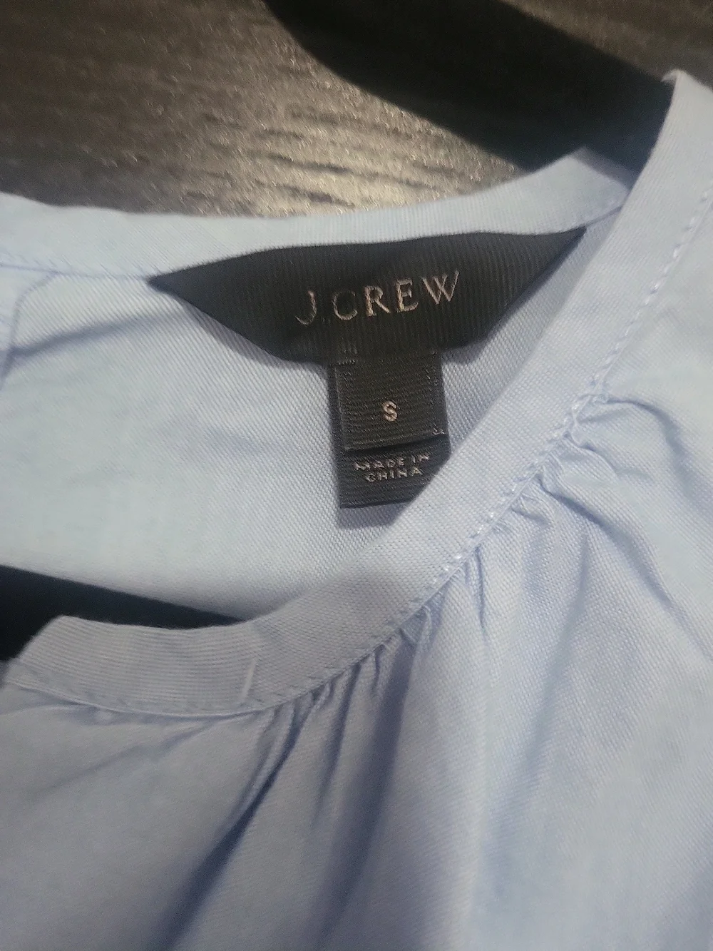 J. Crew Light Blue Tie-Front Blouse with White Wide-Leg Pants